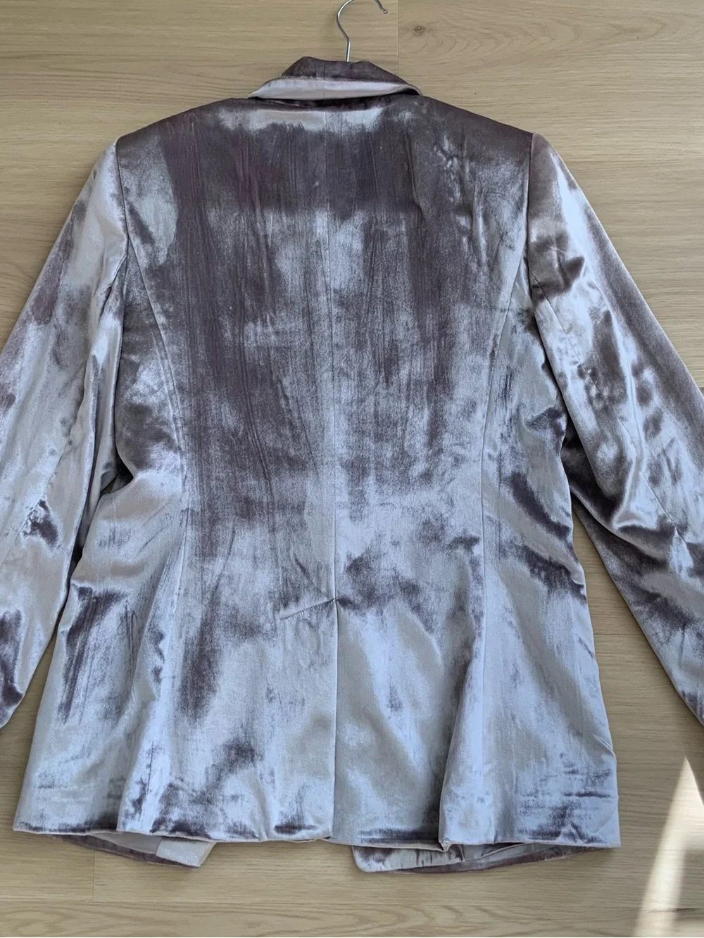 PAIGE Velvet Blazer in Light Pewter - Picture 10 of 10